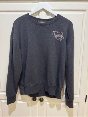 Charcoal Lucky Brand 'Lucky in Love' Sweatshirt